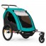 Fietskar en buggy 2 in1 blauw met gordels