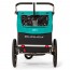 Fietskar en buggy 2 in1 blauw met gordels