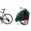 Fietskar en buggy 2 in1 blauw met gordels