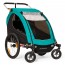 Fietskar en buggy 2 in1 blauw met gordels