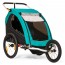 Fietskar en buggy 2 in1 blauw met gordels