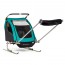 Fietskar en buggy 2 in1 blauw met gordels